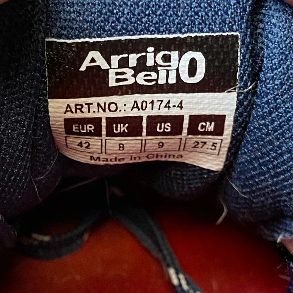 Arrigo Bello 1986 Men's Gray Suede Casual Sneakers Comfort Shoes Size 9‎
